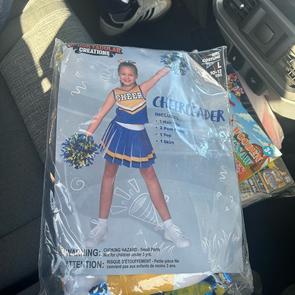 NEW Spooktacular Creations Cheerleader Costume Halloween Outfit Accessories